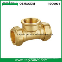 Certificated Brass Forged Compression Female Tee (AV70027)